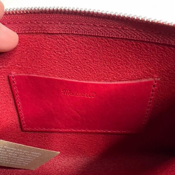 Madewell $68 The Pouch Clutch in Leather Bright Ember NT069 - Picture 5 of 6
